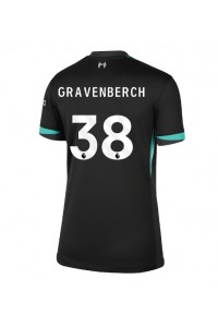 Liverpool Ryan Gravenberch #38 Fotballdrakt Borte Klær Dame 2024-25 Korte ermer